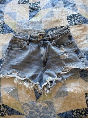 Raw Hem Light Blue Denim Shorts - Casual Women Shorts